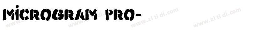 microgram pro字体转换